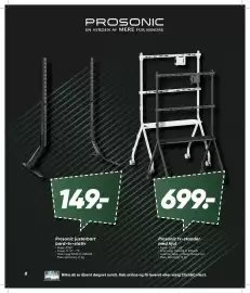 Bilka tilbudsavis Side 8: Prosonic justerbart bord-tv-stativ €149,00