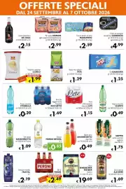 Volantino Eurospesa Pagina 6: Acqua effervescente naturale LETE €1,15, Patatine classiche S.CARLO €1,99