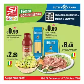 Volantino Sì con te Supermercati Pagina 1: Passata di pomodoro Mutti €0,99