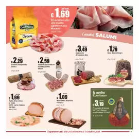 Volantino Sì con te Supermercati Pagina 9: Prosciutto di Norcia IGP "Lui" Renzini €3,19, Lonzo stagionato Ciriaci €2,29