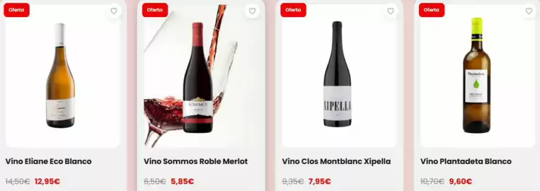 Catálogo Vinalium Página 1: Blanco - vino plantadeta €9,60, Blanco - vino eliane eco €12,95