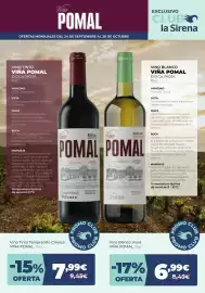 Catálogo La Sirena Página 9: Vina POMAL OFERTAS MENSUALES DEL 24 DE SEPTIEMBRE AL 28 DE OCTUBRE EXCLUSIVO CLUB O la Sirena