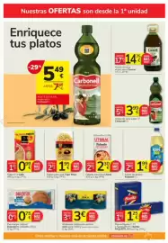 Catálogo Consum Página 8: Carbonell aceite de oliva sabor 1º €3,99, Coosur aceite de oliva virgen extra €14,75