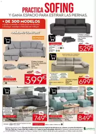 Catálogo Conforama Página 2: Chaise Longue Derecha DIWY €699,00, Hoxton Chaise Longue Izquierda/Derecha con Cama €749,00