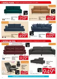 Catálogo Conforama Página 4: Sofá 3 Plazas Fijo PUSH €499,00, Fred sofá 3 plazas fijo €469,00