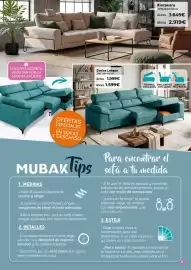 Folleto Mubak Página 5: Rinconera 329x223x100 cm Antes 3.649€ Ahora 2.919€ NUESTRO SECRETO: APOSTAR POR LA MÁXIMA CALIDAD