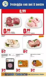 Volantino Kanguro Pagina 14: Maxi hamburger di scottona skin Tesori dell'Arca €3,90, Bastoncini di pollo Valserena €3,69