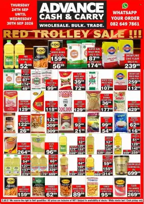 Advance Cash n Carry (valid until 30-09)