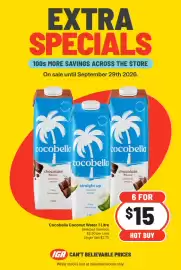 Supa Valu catalogue week 39 Page 5: Cocobella Coconut Water 1 Litre €15,00