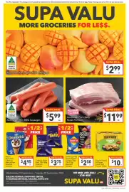 Supa Valu catalogue week 39 Page 8: Australian Pork Belly Roast Portions €11,99, Australian Thin BBQ Sausages €5,99