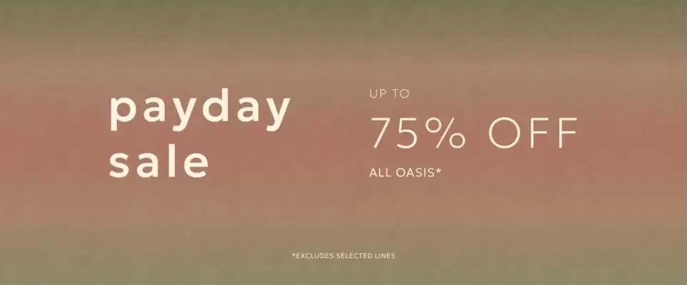 Oasis (valid until 28-09)