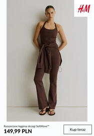 H&M gazetka tydzień 39 Strona 10: Rozszerzane legginsy do jogi SoftMove H & M €149,99