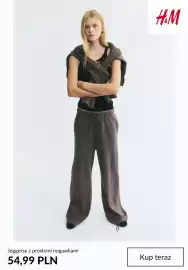 H&M gazetka tydzień 39 Strona 4: Joggersy z prostymi nogawkami H & M €54,99