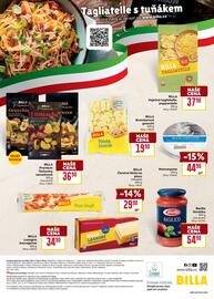 Billa leták Strana 16: Billa bramborové gnocchi €19,90, Barilla Omáčka Basilico €54,90
