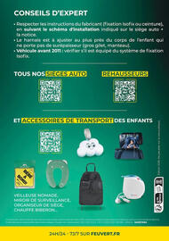Catalogue Feu Vert page 8: CONSEILS D'EXPERT Respecter les instructions du fabricant (fixation Isofix ou ceinture), en