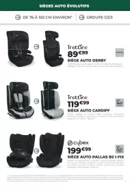 Catalogue Feu Vert page 5: SIÈGES AUTO ÉVOLUTIFS DE 76 À 150 CM ENVIRON* → GROUPE 1/2/3 Trottine 89€99 SIÈGE AUTO DERBY