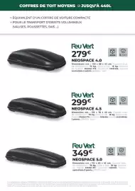 Catalogue Feu Vert page 4: COFFRES DE TOIT MOYENS JUSQU'À 440L > ÉQUIVALENT D'UN COFFRE DE VOITURE COMPACTE > POUR LE