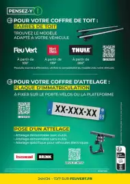 Catalogue Feu Vert page 8: PENSEZ-Y! → POUR VOTRE COFFRE DE TOIT: BARRES DE TOIT TROUVEZ LE MODÈLE ADAPTÉ À VOTRE VÉHICULE