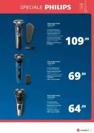 Volantino Comet Pagina 3: SPECIALE PHILIPS O PHILIPS Rasoio Wet & Dry Serie 5000 $5885/35 • Lame SteelPrecision per radere