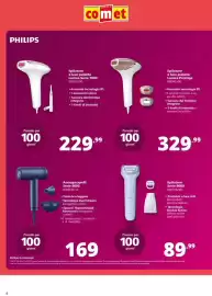 Volantino Comet Pagina 6: Asciugacapelli Philips Serie 8000 €169,00, Epilatore Serie 8000 Philips €89,99