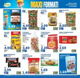 Volantino Prix Quality Pagina 5: Crackers Bontà di Pane €1,49, Frollini Auree Lazzaroni alla Panna €2,29
