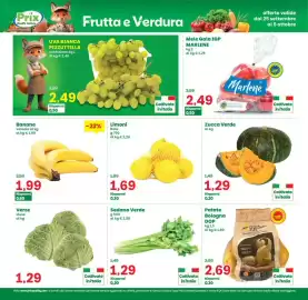 Volantino Prix Quality Pagina 7: Banane €1,99, Zucca Verde €1,29
