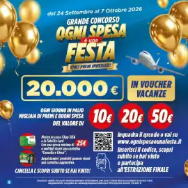 Volantino Sisa Pagina 2: 2 dal 24 Settembre al 7 Ottobre 2026 GRANDE CONCORSO OGNI SPESA è una FESTA VINCI PREMI IMMEDIATI!