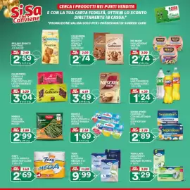 Volantino Sisa Pagina 29: Nescafé Ginseng €3,49, Sognidoro con melatonina €2,89