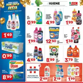 Volantino Sisa Pagina 30: WC NET GEL €1,38, Dash Pods Anniversario €12,50