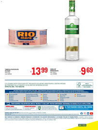 Volantino Metro Pagina 40: Vodka 38° Moskovskaya €9,69, Tonno all'olio di oliva Rio Mare €13,99