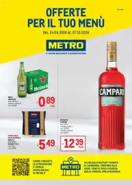 Volantino Metro Pagina 1: Pasta di semola Barilla €5,49, Birra Heineken €0,89
