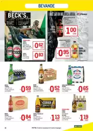 Volantino Metro Pagina 15: Birra strong ale Ceres €1,13, Birre Moretti €0,52