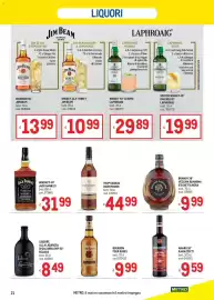 Volantino Metro Pagina 21: Bourbon Four Roses €9,99, VSOP Cognac Courvoisier €44,99