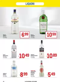 Volantino Metro Pagina 22: Gin Edgar Sopper €10,49, Vodka Russian Standard €10,89