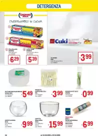 Volantino Metro Pagina 28: Forchette compostabili cpla sdg €3,99, Coppetta insalatiera Solia €15,99