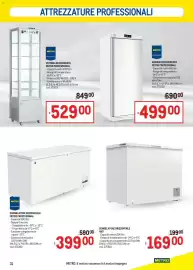 Volantino Metro Pagina 31: Vetrina refrigerata Metro Professional €529,00, Congelatore orizzontale Metro Professional €399,00