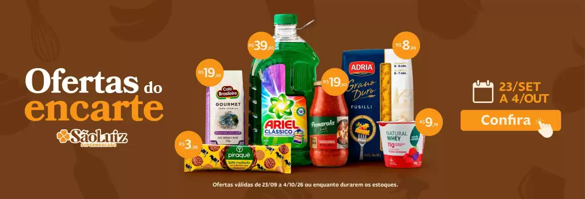 Mercadinhos São Luiz (válido até 4-10)