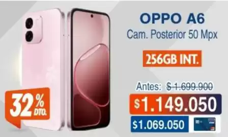 Catálogo Alkosto Página 1: A6 cam. posterior 50 mpx 256gb int €1.149.050,00