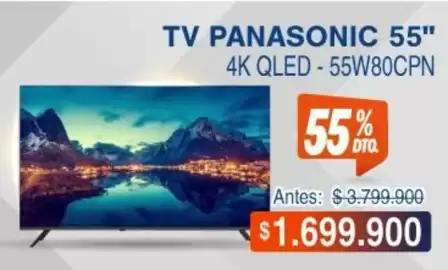 Catálogo Alkosto Página 8: Panasonic - tv 55 4k qled - 55w80cpn €1.699.900,00