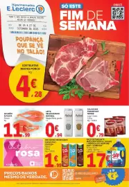Folheto E.Leclerc | Fim de Semana Página 1: Bolachas recheadas mega duo gullón €1,99, Salsichas frankfurt nobre €0,79