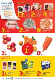 Folheto E.Leclerc | Fim de Semana Página 2: Queijo de cabra curado palhais €3,99, Maçã royal gala €1,69