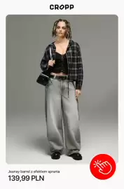 Cropp gazetka tydzień 39 Strona 4: Jeansy barrel z efektem sprania Cropp €139,99