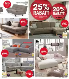 Möbel Martin Prospekt Seite 7: Sitzgruppe €699,00, Ecksofa Stoff platin vito €1.799,00