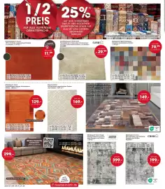 Möbel Martin Prospekt Seite 8: Webteppich Como €199,00, Hochflorteppich Manhattan €29,99