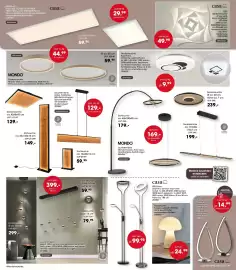 Möbel Martin Prospekt Seite 9: LED-Deckenleuchte Angy, weiß, Acryl mit Metall €49,99, Tischleuchte Onion II, casa nova €14,99