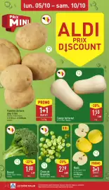 ALDI Dépliant week 41 Pagina 2: PRIX lun. 05/10 - sam. 10/10 MINI Q ALDI PRIX DISCOUNT Pommes de terre pour frites