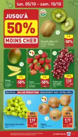 ALDI Dépliant week 41 Pagina 3: lun. 05/10 - sam. 10/10 JUSQU'À 50% Zespri GREEN KIWIFRUIT MOINS CHER Kiwi green jumbo, 4