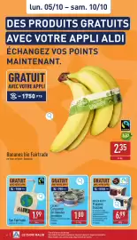 ALDI Dépliant week 41 Pagina 6: lun. 05/10 - sam. 10/10 DES PRODUITS GRATUITS AVEC VOTRE APPLI ALDI ÉCHANGEZ VOS POINTS