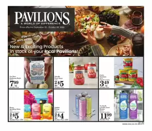 Pavilions weekly ad Page 1: Two River Mushroom Broth €7,99, Recess Sparkling Water €5,00