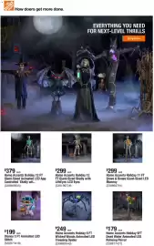 The Home Depot flyer week 39 Page 1: Home Accents Holiday Giant-Sized Animated LED App Controlled Skelly wit... €379,00